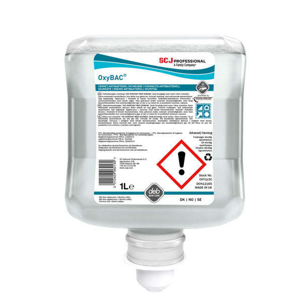 Deb Stoko OxyBac Desinfektions Skums�be 1l pk a 6 stk