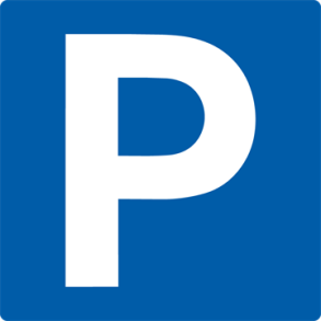 Skilt Naturstyrelsen Parkering Lakeret Aluminium 100 x 100 mm NSS32