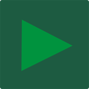 Skilt Naturstyrelsen Retningspil Grn Lakeret Aluminium 100 x 100 mm NSR08