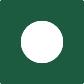 Skilt Naturstyrelsen Rute Hvid Lakeret Aluminium 100 x 100 mm NSR09