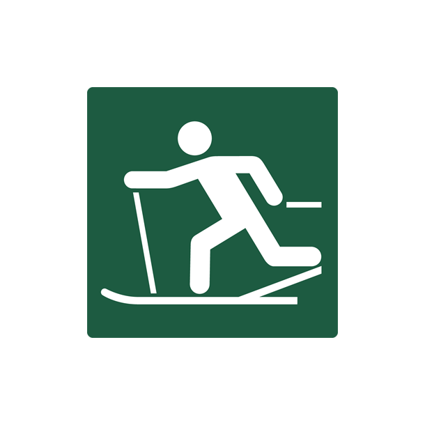 Skilt Naturstyrelsen Skil�jpe Lakeret Aluminium 100 x 100 mm NSS33