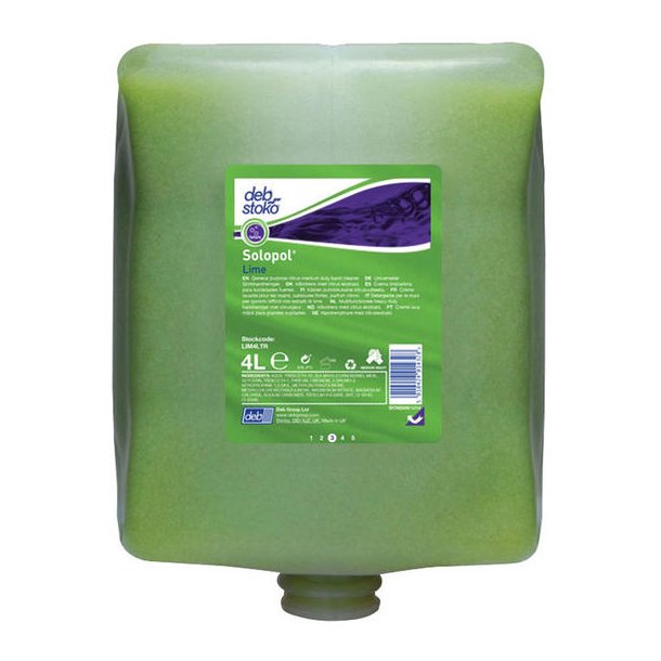 Deb Stoko Solopol Lime Medium-Heavy H�ndrens 4l pk a 4 stk