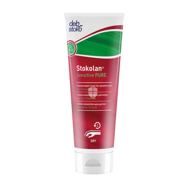 Deb Stoko Stokolan Sensitive Pure Hudplejecreme 100ml pk a 12 stk