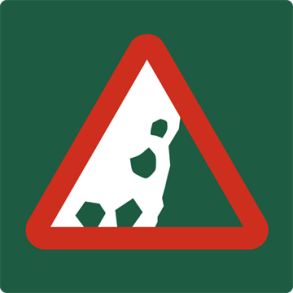 Skilt Naturstyrelsen Stenskred Aluminium 10 x 10 cm NSF18