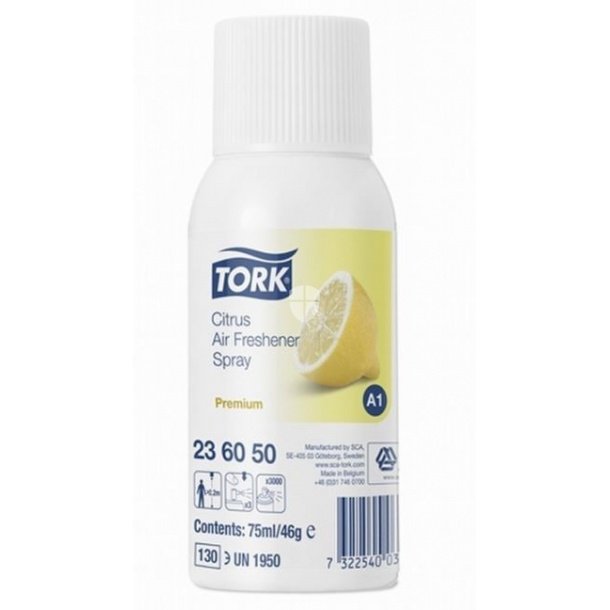 Tork Air freshener Spray Premium A1 citrus 75ml pk a 12 stk