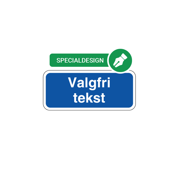 Skilt Undertavle til f�rdselstavle 25x50cm reflekstype3