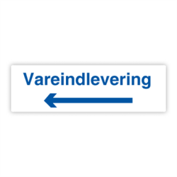 Skilt Parkering Vareindlevering