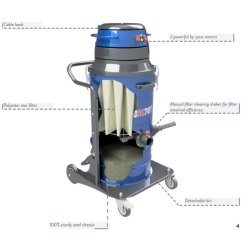 DU-PUY W2 Enfaset to motors industristvsuger til stv, faste og flydende materialer