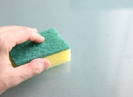 Svampe og skurenylon